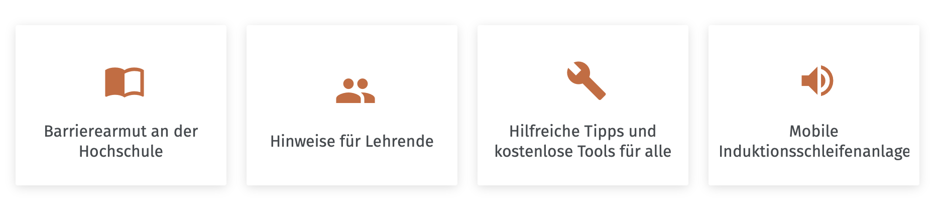 Kapitel der Toolbox zu Barrierearmut